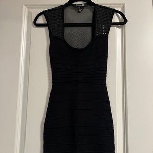 Black fitted dress